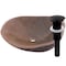 Novatto Terra Cobblestone Natural Stone Vessel Sink and Matte Black Drain NOSV-TCMB - alternate 1